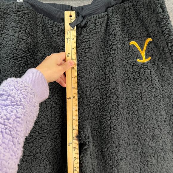 Yellowstone x BumbleBella by Jill Martin Regular Sherpa Hoodie Jogge Black Large - Picture 14 of 16